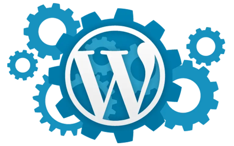 WordPress logo in Gears shape